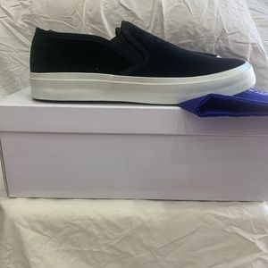 Junya watanabe velvet -suede deck shoe